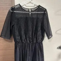 黒 レース パーティードレスのサムネイル