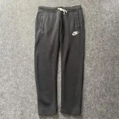 vintage NIKE スウェットパンツ 刺繍ロゴ　フェード　ブラック　S