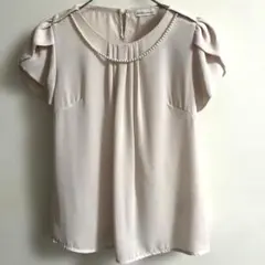 earth music&ecology シフォンブラウス 薄ピンク F 半袖