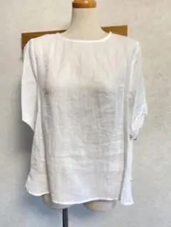 新品＊soeur7 リネンチュニック オフホワイト
