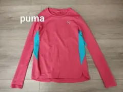 PUMA プーマ　ピンク 長袖Tシャツ S　スポーツウエア　ロンT　カットソー