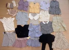 プティマイン アプレレクール 女の子 長袖半袖 春夏24点まとめ売り 80 90