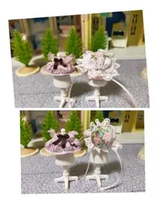 ドール服❦あかちゃん双子コーデ❦アンティークワンピース❦シルバニアにも❦