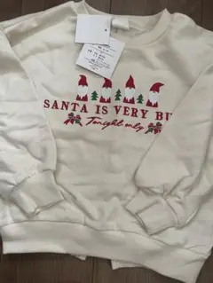 しまむら　チマジロ　トレーナー　裏毛　クリスマス　サンタクロース