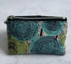 幅広マチ　ミニファスナーポーチ