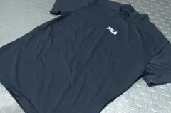 2025年春夏サンプル品★フィラ★UV接触冷感ロゴプリントモックネック★M/BK