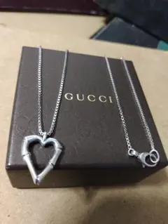 未使用GUCCIグッチ シルバー925バンブーネックレス イタリア製 高級感ありのサムネイル