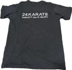 24KARATS Tシャツ ブラック ロゴプリント