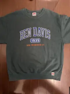 BEN DAVIS カレッジロゴクルースウェット