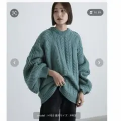 slectMOCA ヘリンボーンドルマンオーバーニット