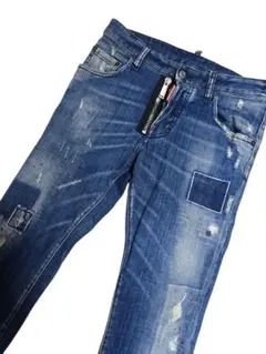 DSQUARED2 デニムパンツ ダメージ加工 パッチワークのサムネイル