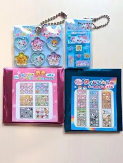 おはじきシールフレーク風/タイルシール風キーホルダー まじかるみゅーちゃん