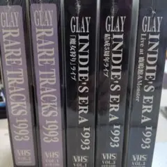 GLAY VHS 5本セット Rare Tracks Indie