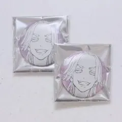 東京卍リベンジャーズ マイキーマート メタリック缶バッジ 灰谷竜胆 2点