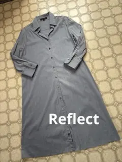 美品　Reflect シャツワンピース