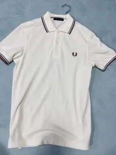 フレッドペリー ホワイト ポロシャツ s