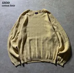 IZODコットンニット古着オーストラリア製バターイエローL当時物CBOY美品希少のサムネイル