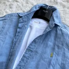 POLO RALPH LAUREN ラルフローレン リネン100% ボタンダウンのサムネイル