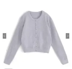 GRL ラメフェザーニットカーディガン kz443