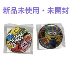 USJ 缶バッジ 2個セット ミニオン セサミストリート 新品未使用