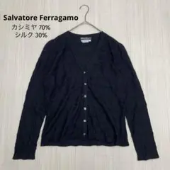 ☆ Salvatore Ferragamo カシミヤ シルク カーディガン