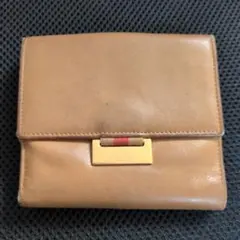 GUCCI 二つ折り財布 レザー ブラウン