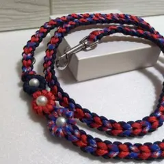 パラコード　トリコロールお花ハートカフェリード133cm