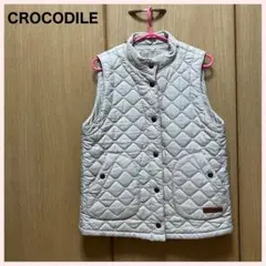 CROCODILE /クロコダイル キルティングベスト ベージュ