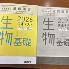 OiSiDa 様専用 2026 共通テスト 生物 化学 基礎 未使用 直前演習