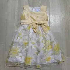 キャサリンコテージ　花柄 黄色　フォーマルドレス