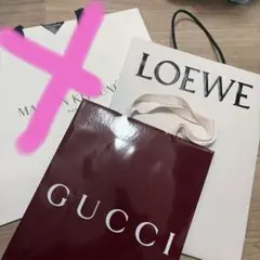 ショップ袋セット（GUCCI, Dior, LOEWE） GUCCI LOEWE ショップ袋 3枚セット - メルカリ