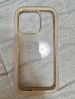iPhone用ケース ベージュ系　15 pro