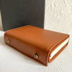 極美品 エムピウ m＋ ミッレフォッリエ 折り財布 コニャック メンズ ブラウンのサムネイル