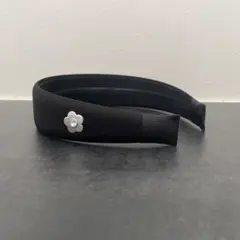 MARYQUANT ベーシックサテン カチューシャ（ブラック）お花のサムネイル