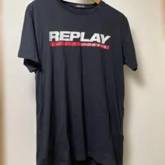 REPLAY Tシャツ ブラック ロゴプリント