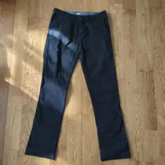 DMG ドミンゴ　ブラックストレートパンツ　チノパン　ストレッチ　日本製