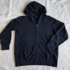 UNIQLO ダークブルー XL フルジップパーカー