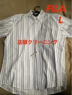 フィラ　メンズ　半袖　シャツ　襟付き　L
