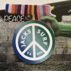 JACKSジャックスサーフ@California限定ピースPEACEステッカーのサムネイル