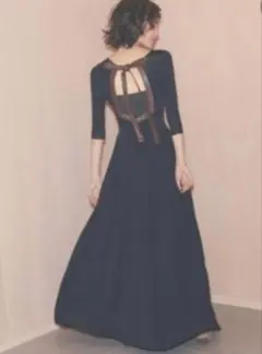 【美品】SNIDEL バックオープンニットワンピース