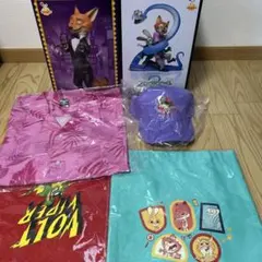 ズートピア2 ハッピーくじ　A賞　ラスト賞　ニック　　フィギュア　セット