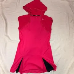 ナイキ ランニング ワンピース DRI-FIT フード 160 ピンク