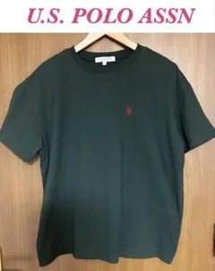 美品 U.S. POLO ASSN ワンポイントロゴTシャツ グリーンのサムネイル