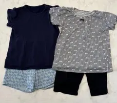 【お値下げ】女児夏用パジャマ2点セット【UNIQLO】【西松屋】