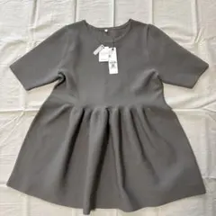 値下げ❣️訳アリ❣️グレー 半袖チュニック Lサイズ　新品未使用❣️のサムネイル