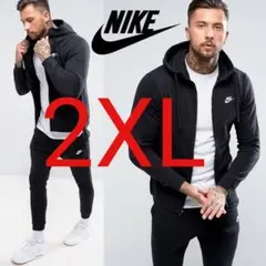 ナイキ フレンチテリー セットアップ ブラック 新品未使用