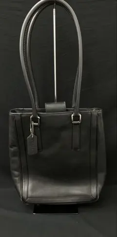 COACH ブラック レザートートバッグ