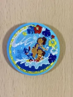 リロ＆スティッチ　ディズニー刺繍缶バッジ1点