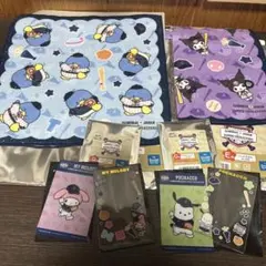 侍ジャパン　サンリオ　タイトーくじ E賞ハンドタオル　G賞クリアカードセット