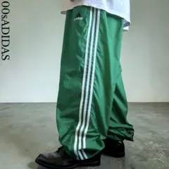 極太90s00s old adidas ワイドナイロントラックパンツ 万国旗タグのサムネイル
